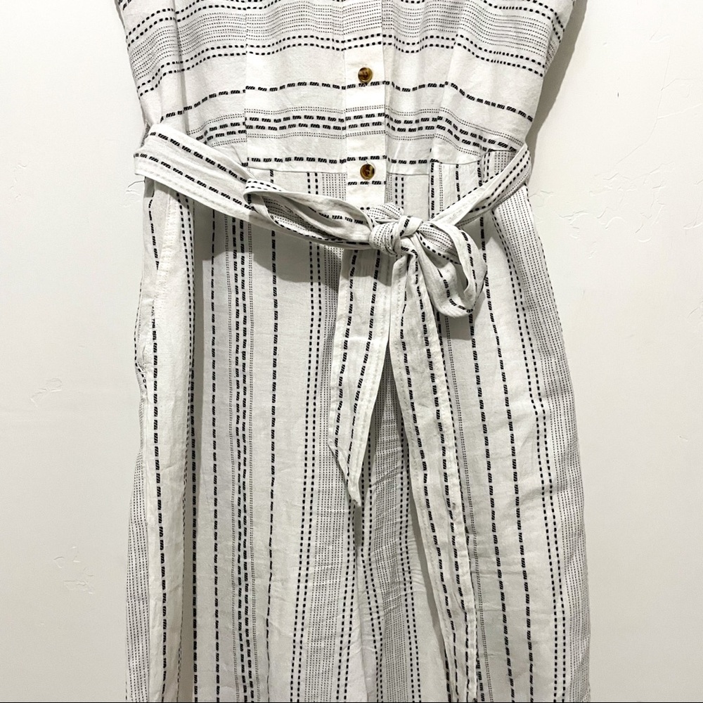 Style & Co striped sleeveless wide leg jumpsuit - Picture 4 of 8